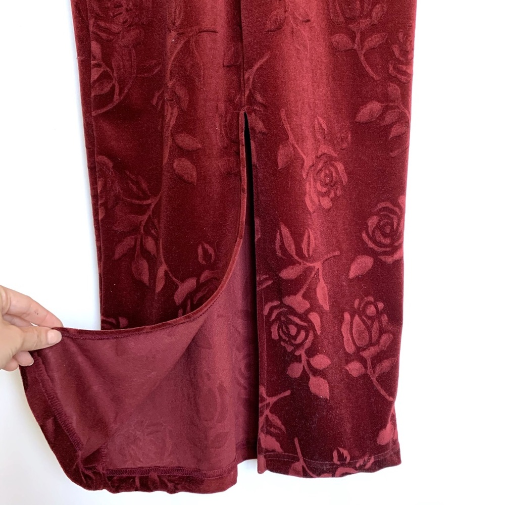FREE w Any Purchase Vintage Velvet Rose Maxi Dress - Picture 7 of 8